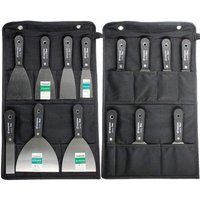 [NEUWERTIG] Spachtel-Set, 7-teilig, Schaber- und Spachtel-Set, rutschfester Kunststoffgriff mit tragbarer Werkzeugtasche aus Segeltuch von DPZO