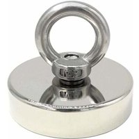 Neodym-Magnet 140 kg Kraft Durchmesser 60 mm, Magnete mit kraftvollen Heberingen für Industrie und Wissenschaft, Magnetfischen INHHUB von DPZO