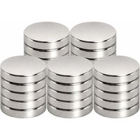 Neodym-Magnet 15 mm x 3 mm, starke Magnete für Magnettafel, Kühlschrank, Büro (25 Stück) von DPZO