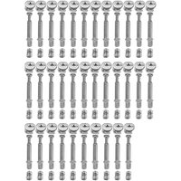 Ø15mm Nockenbeschläge mit M6x40mm Schraubbolzen und M6 voreingesetzten Muttern für Möbelschrankplattenverbindung Packung mit 34-INHHUB Ø15mm Nockenbeschläge mit M6x40mm Schraubbolzen und M6 voreingesetzten Muttern für Möbelschrankplattenverbindung Packung mit 34-INHHUB von DPZO