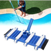 Poolsauger Kopf 35cm (14") mit Seitenbürsten & Rädern - Für die meisten Teleskopstangen geeignet - Entfernt Schmutz & Debris von Poolboden - Spa & von DPZO