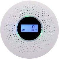 Rauchmelder, kombinierter Rauch- und Kohlenmonoxidmelder, kombinierter Alarm mit akustischer Warnung und digitaler Anzeige, batteriebetrieben, INHHUB von DPZO