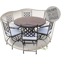 Schutzhülle für runden Tisch + 6 Stühle – Ø 160 cm – Jardiline Schutzhülle für runden Tisch + 6 Stühle – Ø 160 cm – Jardiline von DPZO