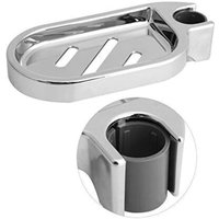 Seifenschale, verstellbare Duschseifenschale für Duschstange, Silber Seifenschale, verstellbare Duschseifenschale für Duschstange, Silber von DPZO
