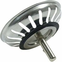 Siebkorb für Küchenspüle, 80 mm – Universalsieb aus Edelstahl, Pop-Up-Korbstopper, – spülmaschinenfest, kein Verstopfen und kein Überlaufen INHHUB von DPZO
