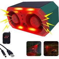 Solar Außenalarm mit Bewegungsmelder • 130dB Hundeschreck mit 2 Geräuschsensoren • 4 Betriebsmodi • Blenden- & Ultraschall-Funktion • Wasserdicht für Solar Außenalarm mit Bewegungsmelder • 130dB Hundeschreck mit 2 Geräuschsensoren • 4 Betriebsmodi • Blenden- & Ultraschall-Funktion • Wasserdicht für von DPZO