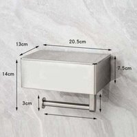 Toilettenpapierhalter mit Feuchttücherbox Edelstahl ohne Bohren mit Ablage Wandmontage Toilettenpapierhalter für Badezimmer Gebürstet --INHHUB Toilettenpapierhalter mit Feuchttücherbox Edelstahl ohne Bohren mit Ablage Wandmontage Toilettenpapierhalter für Badezimmer Gebürstet --INHHUB von DPZO