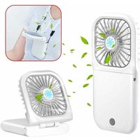 Verbesserter tragbarer Ventilator, wiederaufladbar, 3 Geschwindigkeiten, leiser Mini-USB-Ventilator für Büro und Outdoor von DPZO