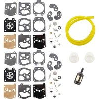 Vergaser-Umbausatz mit Kraftstoffleitung für Walbro K10-WAT WA WT-Serie Husqvarna Poulan McCulloch Echo-Kettensäge (2er-Pack) von DPZO