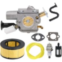 Vergaser für Kettensägen MS271, MS291, MS261, MS271C, MS291C und MS261C (Ersatzteilnummer: C1Q-S252), inklusive Vergaser-Reparatursatz mit Zündkerze, von DPZO