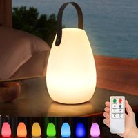 Warmweiße LED-Schreibtischlampe, 8 Farben, kabellose Schreibtischlampe mit dimmbarer Fernbedienung, IP44 wasserdicht, für den Außenbereich geeignet Warmweiße LED-Schreibtischlampe, 8 Farben, kabellose Schreibtischlampe mit dimmbarer Fernbedienung, IP44 wasserdicht, für den Außenbereich geeignet von DPZO