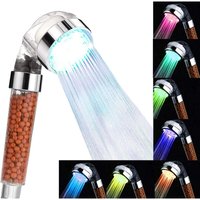 Wassersparender LED-Antikalk-Duschkopf, Handbrause mit Ionenfilter und Spa-Stein Wassersparender LED-Antikalk-Duschkopf, Handbrause mit Ionenfilter und Spa-Stein von DPZO