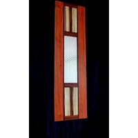 "Holzbild - Padauk Und Cocobolo Mit Metall- Zebraholzakzenten "Tall Drink" Wandbehang Aus Metall Holz." von DPcustoms
