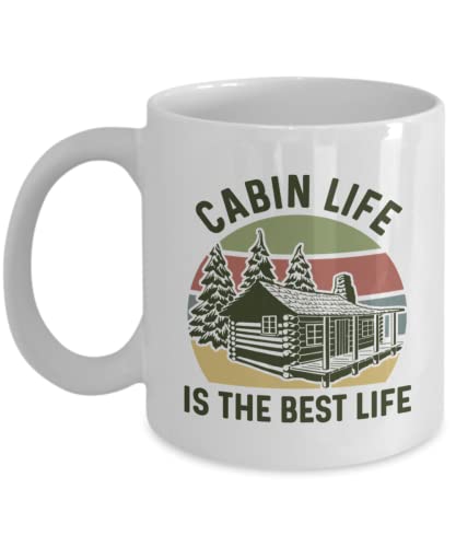 DPgUfPV Cabin Mug, Cabin Life is The Best Life, Cabin Gifts for Cabin Lovers, Cabin Coffee Mug von DPgUfPV