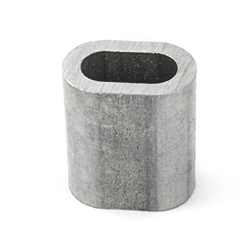 10 x PRESSKLEMME FÜR SEIL 8mm Aluminium Drahtseilklemme Stahlseil Seil Draht Stahl Drahtseil von DQ-PP