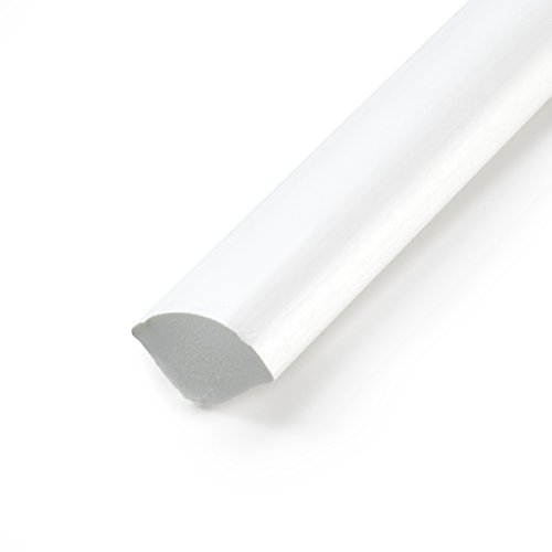 10m DQ-PP PVC VIERTELSTAB | Weiss | 13mm x 13mm | 4 x 2,5m | Kunstoff Winkelprofil von DQ-PP