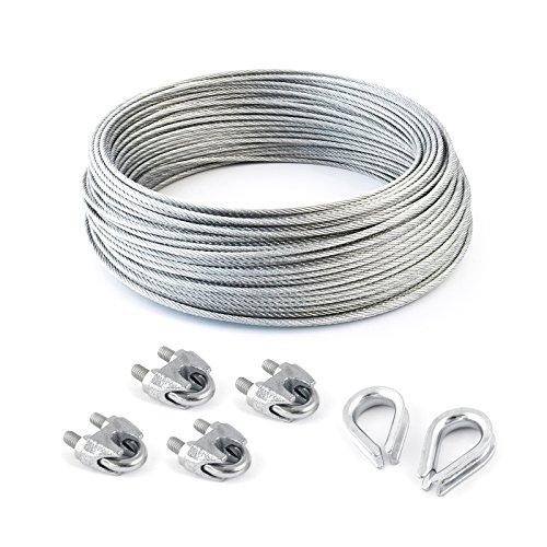 15m DRAHTSEIL SET 6mm 6x19+FC + 4 x SEILKLEMMEN 6mm DIN 741 + 2 x KAUSCHE 6mm verzinkt Stahlseil Forstseil Windenseil Seil Draht Stahl für Drahtseil Seilöse Seil mit Öse Drahtseilklemmen Drahtseil Drahtseilklemme Klemme Anschlagseil 15m DRAHTSEIL SET 6mm 6x19+FC + 4 x SEILKLEMMEN 6mm DIN 741 + 2 x KAUSCHE 6mm verzinkt Stahlseil Forstseil Windenseil Seil Draht Stahl für Drahtseil Seilöse Seil mit Öse Drahtseilklemmen Drahtseil Drahtseilklemme Klemme Anschlagseil von DQ-PP