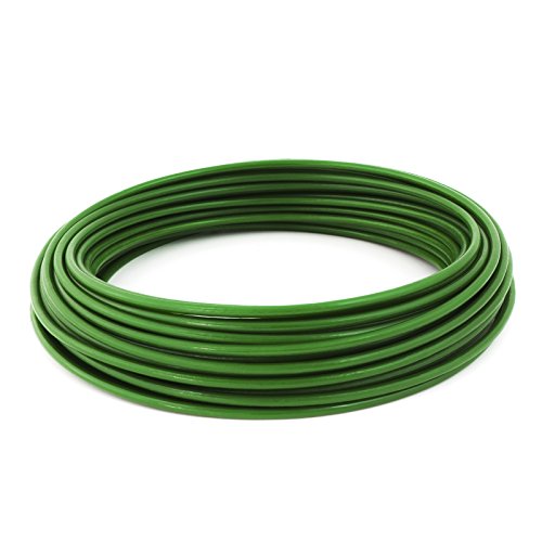 1m DRAHTSEIL in PVC 1/2mm GRÜN verzinkt Stahlseil Seil Draht Stahl von DQ-PP