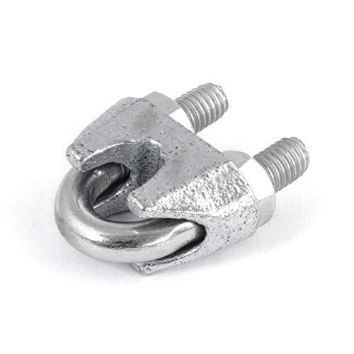 5 x SEILKLEMME BÜGEFORM 16mm verzinkt Drahtseilklemme Stahlseil Seil Draht Stahl Drahtseil von DQ-PP