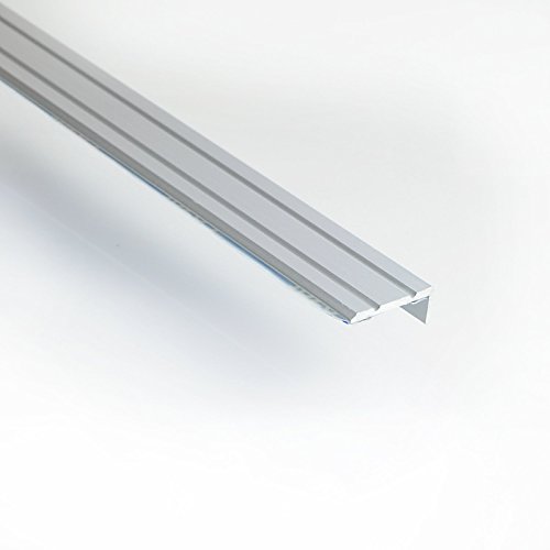 [DQ-PP] 1 x ALU PROFIL -L- Winkelprofil - Winkelmaße: 25x10 Farbe: silber selbstklebend, Länge: 100cm Treppenkanten Winkelprofil Treppenwinkelprofil Treppenprofil Treppenkantenprofil NEU von DQ-PP