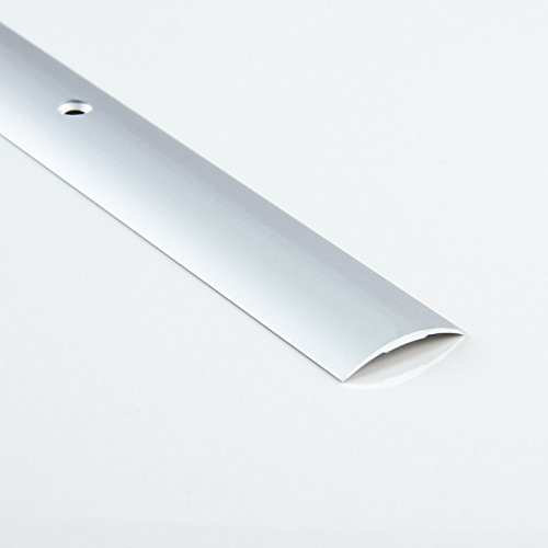 [DQ-PP] 1 x ALU PROFIL Übergangsprofil 30mm gebohrt inkl. Schrauben Farbe: silber, Länge: 90cm Dehnungsprofil Teppichschiene Schweller Laminat Parkett NEU von DQ-PP