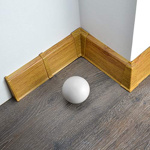 [DQ-PP] 100 Meter Sockelleisten 70mm PVC Eiche Rustikal Laminatleisten Fussleisten aus Kunststoff PVC Laminat Dekore Fußleisten von DQ-PP