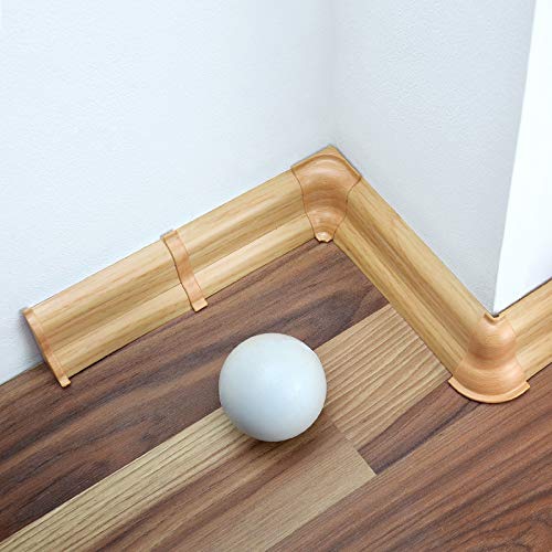 [DQ-PP] 16 Meter Sockelleisten 52mm PVC Eiche gold Laminatleisten Fussleisten aus Kunststoff Laminat Dekore von DQ-PP