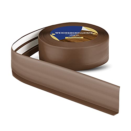 DQ-PP WEICHSOCKELLEISTE | 5m | dunkelbraun | 50x15mm | PVC | selbstklebend | Knickwinkel Fussleisten Gummileiste Sockelleiste Winkelprofil Abschlussleiste Bodenleiste DQ-PP WEICHSOCKELLEISTE | 5m | dunkelbraun | 50x15mm | PVC | selbstklebend | Knickwinkel Fussleisten Gummileiste Sockelleiste Winkelprofil Abschlussleiste Bodenleiste von DQ-PP