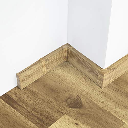 [DQ-PP] 70 Meter Sockelleisten 55mm PVC Eiche Sutter Laminatleisten Fussleisten aus Kunststoff PVC Laminat Dekore Fußleisten von DQ-PP