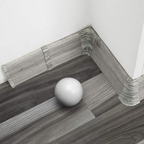 [DQ-PP] 70 Meter Sockelleisten 62mm PVC Eiche Calisto Laminatleisten Fussleisten aus Kunststoff PVC Laminat Dekore von DQ-PP