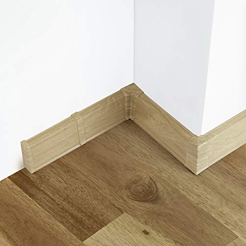 [DQ-PP] 80 Meter Sockelleisten 55mm PVC Lazuli Laminatleisten Fussleisten aus Kunststoff PVC Laminat Dekore Fußleisten von DQ-PP