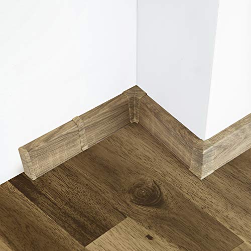 [DQ-PP] 80 Meter Sockelleisten 55mm PVC Spinel Laminatleisten Fussleisten aus Kunststoff PVC Laminat Dekore Fußleisten von DQ-PP