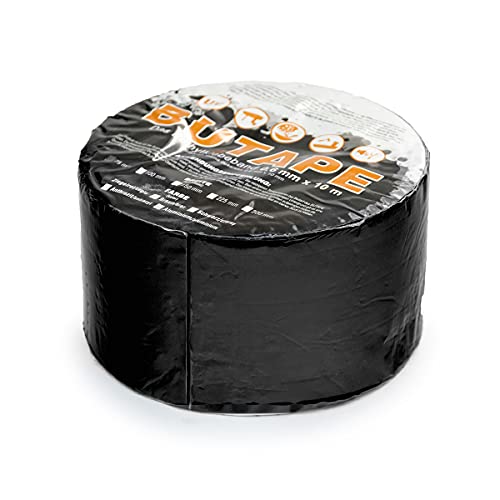 DQ-PP Dachdeckerband 150mm | 2 Rollen (20 Meter) | Farbe Schwarz | Abdichtband | Reparaturband | selbstklebendes | Dachband | Deckerband | Band | Dachreparaturband von DQ-PP