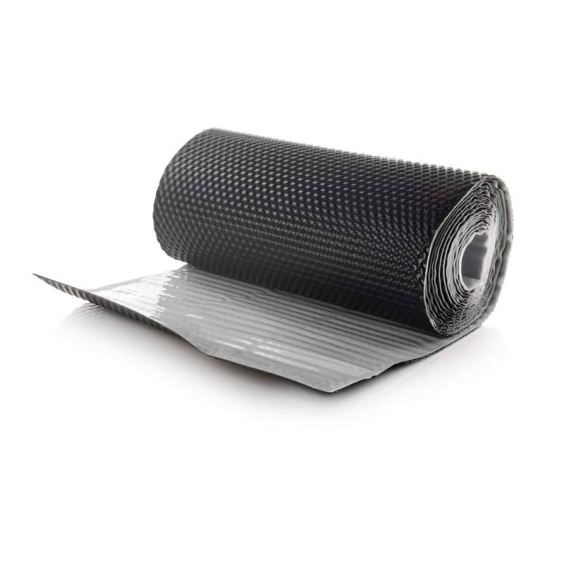 DQ-PP Dichtband DQ-PP WANDANSCHLUSSBAND 5m, B 300mm, Selbstklebend, Dachabdeckung Aluminium und Butyl, Dach Kaminanschlussband, 3D Struktur von DQ-PP