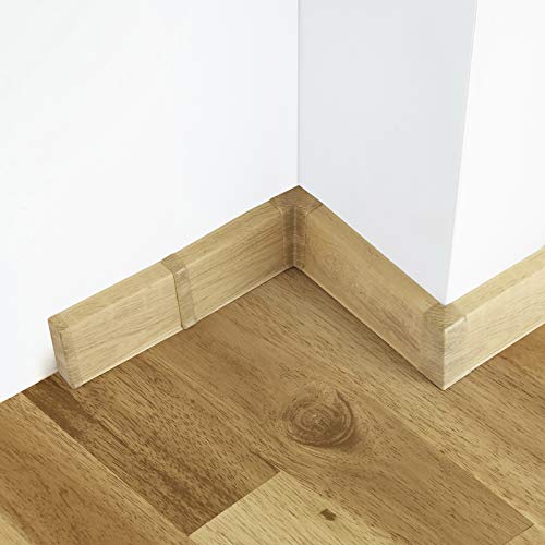 [DQ-PP] 1 x Endstück links 55mm PVC Monaster Laminatleisten Fussleisten aus Kunststoff PVC Laminat Dekore Fußleisten von DQ-PP