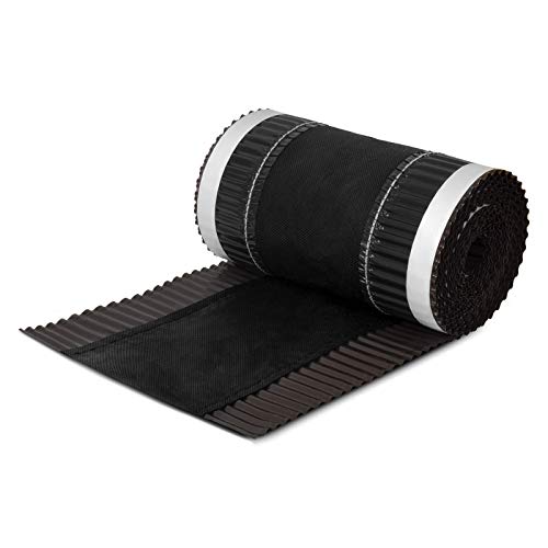 DQ-PP FIRSTBAND | Länge 5m | vRoll | Breite 240mm | Dunkelbraun RAL 8019 |Aluminium PP Vlies | Selbstklebend | Dach Dachfirst Firstrolle First Rollfirst Band | Grat Gratrolle Gratband Firstabdeckung von DQ-PP