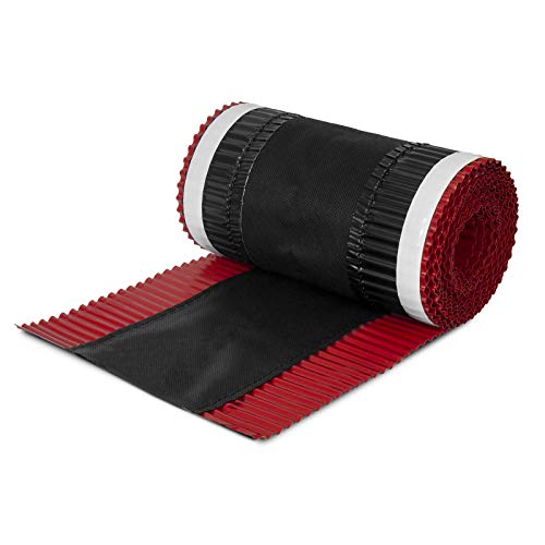 DQ-PP FIRSTBAND | Länge 5m | vRoll | Breite 390mm | Kirsche RAL 3011 | Aluminium PP Vlies | Selbstklebend | Dach Dachfirst Firstrolle First Rollfirst Band | Grat Gratrolle Gratband Firstabdeckung von DQ-PP