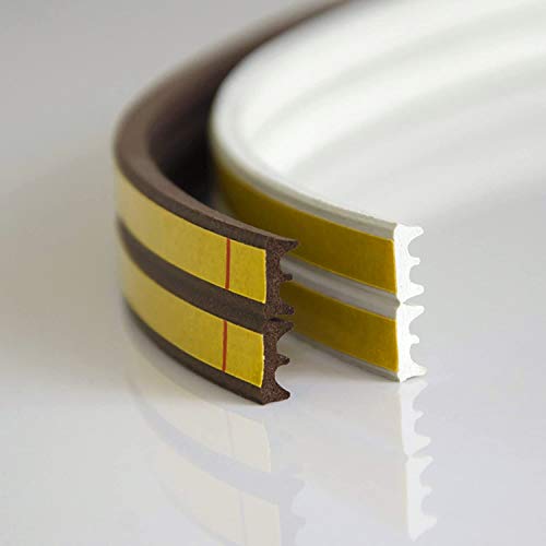 DQ-PP Fensterdichtung | 1 Meter | Braun | selbstklebend | Profil E | Dichtband Dichtungsband | klebend Isolierband Klebedichtung Gummi Fensterdichtband DQ-PP Fensterdichtung | 1 Meter | Braun | selbstklebend | Profil E | Dichtband Dichtungsband | klebend Isolierband Klebedichtung Gummi Fensterdichtband von DQ-PP