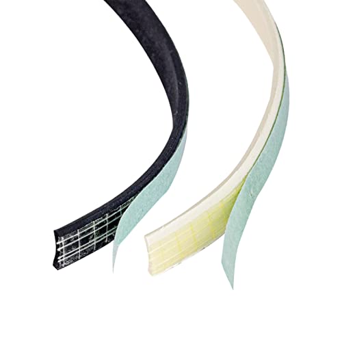 Gummi-,Tür-,Fensterdichtung Profil D selbstklebend Dichtband schwarz ver Größen 