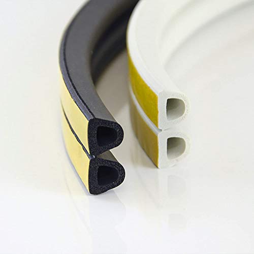 DQ-PP Fensterdichtung | 12 Meter | Weiß | selbstklebend | Profil D 10x12 Millimeter | Dichtband Dichtungsband | klebend Isolierband Klebedichtung Gummi Fensterdichtband DQ-PP Fensterdichtung | 12 Meter | Weiß | selbstklebend | Profil D 10x12 Millimeter | Dichtband Dichtungsband | klebend Isolierband Klebedichtung Gummi Fensterdichtband von DQ-PP