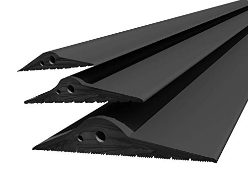 DQ-PP GARAGENTOR DICHTUNG | 1,5m | 30mm x 160mm | schwarz | Bodenabdichtung aus EPDM | Gummidichtung | Garagendichtung | Gummischwelle | Türschwellendichtung Bodenplatte von DQ-PP