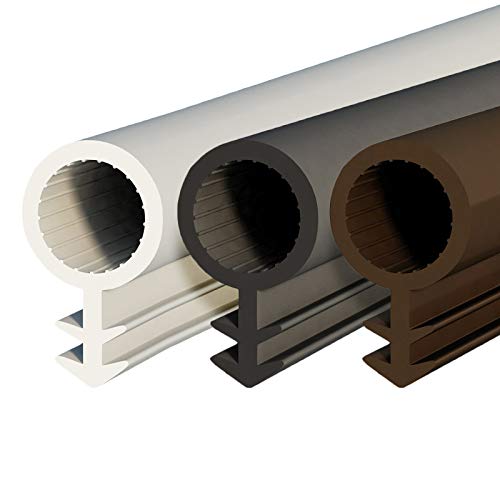 DQ-PP SCHLAUCHDICHTUNG | braun | 50 Meter | TPE Gummi | STD-03 | Schlauchdurchmesser: 8mm Nutbreite: 3mm | Zimmertürdichtung Gummidichtug Dichtband Türgummi Türdichtung Zargendichtung Dichtprofil von DQ-PP
