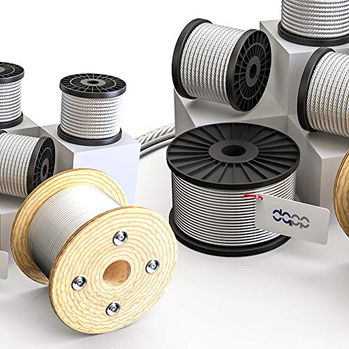 DQ-PP STAHLSEIL | 1mm | 20m | Edelstahl INOX | 7x7 mittelweich | Drahtseil für Rankhilfe Rostfrei Seil Stahl Draht Forstseil Windenseil Spannseil Geländerseil DQ-PP STAHLSEIL | 1mm | 20m | Edelstahl INOX | 7x7 mittelweich | Drahtseil für Rankhilfe Rostfrei Seil Stahl Draht Forstseil Windenseil Spannseil Geländerseil von DQ-PP