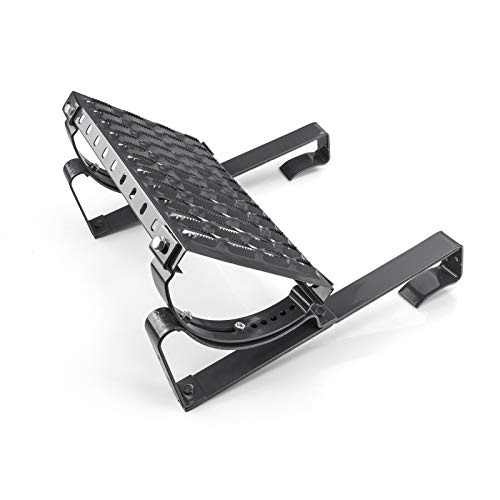 DQ-PP STEIGTRITT SET | 40cm | Anthrazit RAL 7016 | Stahl verzinkt | Dachtritt Komplett für Dachziegel | Kaminpodest Steigtritt Dach | Gitterrost Tritt von DQ-PP