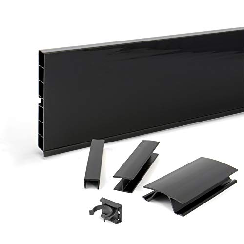 DQ-PP Sockelleiste 1,5m | Sockelblende | 150mm | Schwarz hochglanz | Kunststoff | Sockel | Sockelleisten | Sockelprofil | Küchensockel | Kuechensockelleiste für Einbaukueche DQ-PP Sockelleiste 1,5m | Sockelblende | 150mm | Schwarz hochglanz | Kunststoff | Sockel | Sockelleisten | Sockelprofil | Küchensockel | Kuechensockelleiste für Einbaukueche von DQ-PP