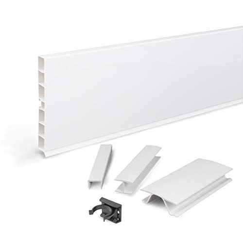 DQ-PP Sockelleiste 10,5m | Sockelblende | 150mm | Weiss hochglanz | Kunststoff | Sockel | Sockelleisten | Sockelprofil | Küchensockel | Kuechensockelleiste für Einbaukueche DQ-PP Sockelleiste 10,5m | Sockelblende | 150mm | Weiss hochglanz | Kunststoff | Sockel | Sockelleisten | Sockelprofil | Küchensockel | Kuechensockelleiste für Einbaukueche von DQ-PP