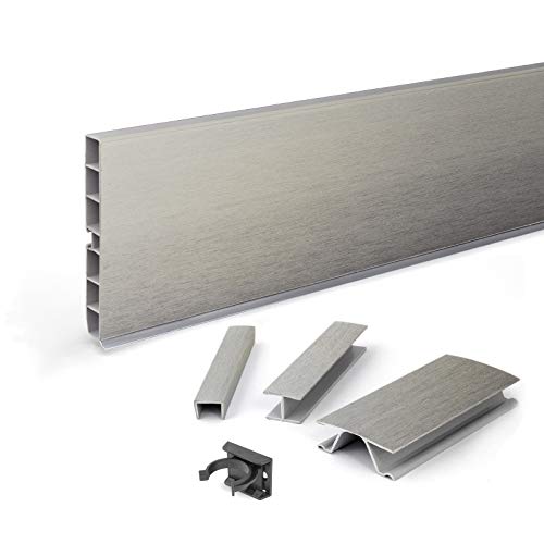 DQ-PP Sockelleiste 9m | Sockelblende | 150mm | Inox | Kunststoff | Sockel | Sockelleisten | Sockelprofil | Küchensockel | Kuechensockelleiste für Einbaukueche DQ-PP Sockelleiste 9m | Sockelblende | 150mm | Inox | Kunststoff | Sockel | Sockelleisten | Sockelprofil | Küchensockel | Kuechensockelleiste für Einbaukueche von DQ-PP