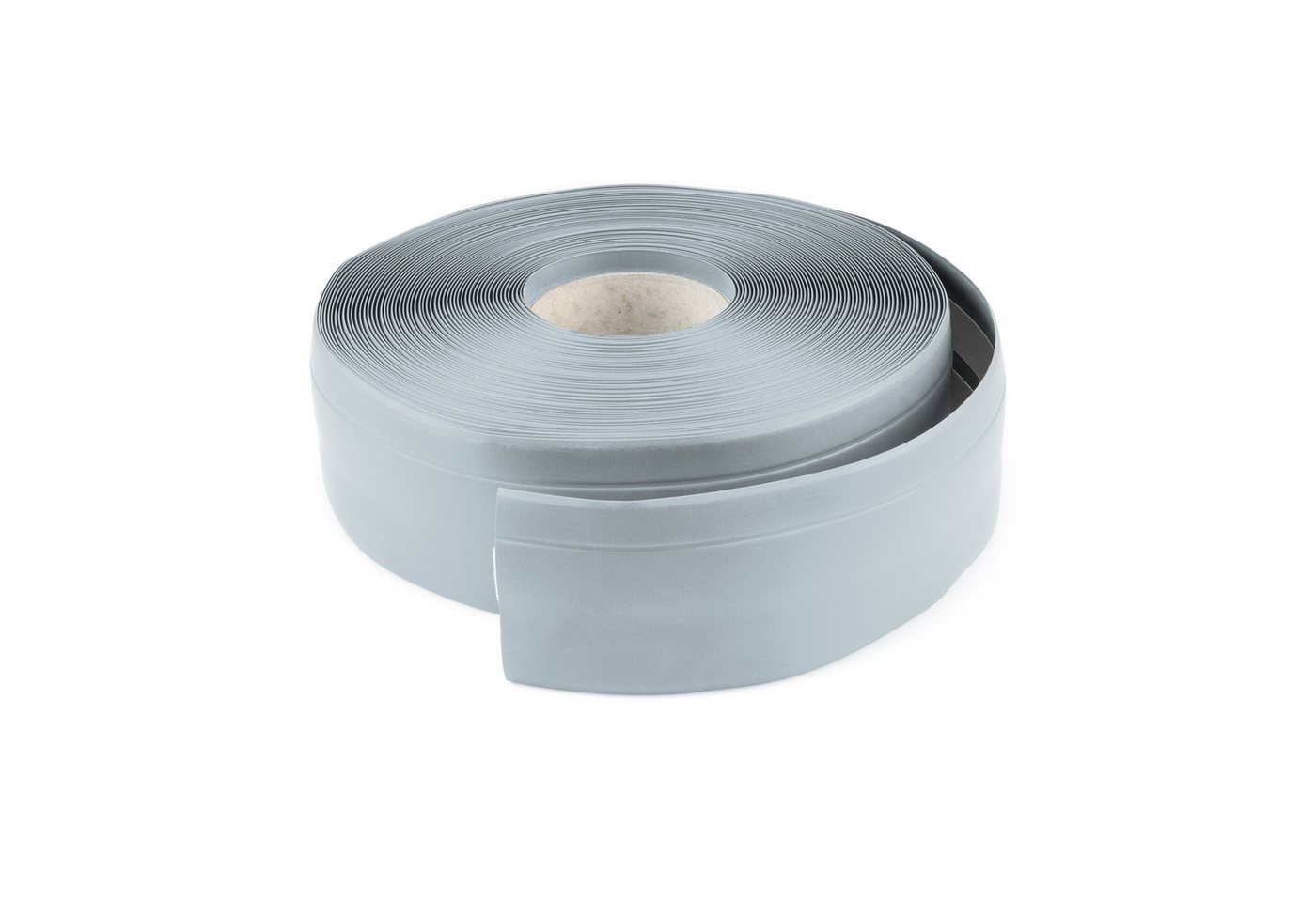 DQ-PP Sockelleiste DQ-PP WEICHSOCKELLEISTE 100m (4x25m) 50x15mm,selbstklebend,Gummileiste, PCV, Sockelleiste, Abschlussleiste, Bodenleiste, Winkelprofil von DQ-PP