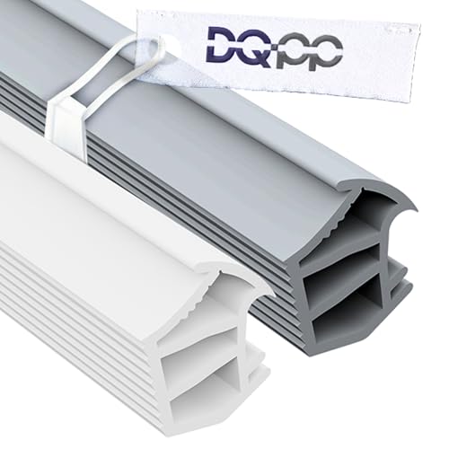 DQ-PP Stahlzargendichtung – Weiß – 15 Meter – TPE Gummi – KA-2 – Dichtungshöhe 16,5mm Dichtungsbreite 13,8mm – Türdichtung Türgummi für Stahlzarge Außentüren Wohnungstür von DQ-PP