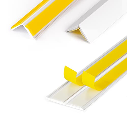 DQ-PP WINKELLEISTE | 150m Länge | 25x25mm | 1,5mm Stärke | Weiss | Fensterleisten Knickwinkel Eckleiste Abschlussleisten selbstklebend DQ-PP WINKELLEISTE | 150m Länge | 25x25mm | 1,5mm Stärke | Weiss | Fensterleisten Knickwinkel Eckleiste Abschlussleisten selbstklebend von DQ-PP